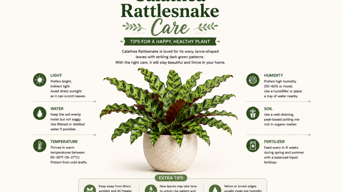 Calathea Rattlesnake Care: A Complete Guide