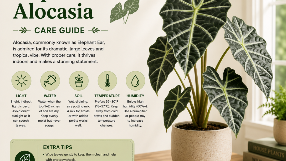 Elephant Ear Alocasia Care: A Complete Guide